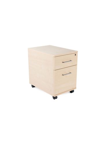 Cajonera Rocada Con Un Cajon Y Un Carpetero Serie Store 60X40X60 Cm Acabado Haya/Haya
