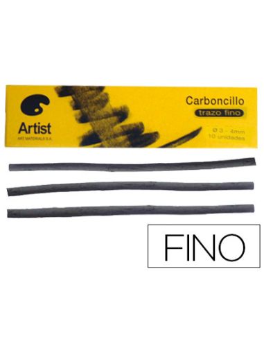 Carboncillo Artist Fino 3-4 Mm Caja De 10 Unidades