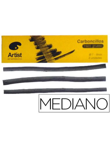 Carboncillo Artist Mediano 5-6 Mm Caja De 6 Unidades
