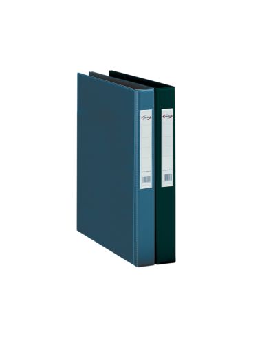 Carpeta 2 Anillas 25 Mm Plastico Pardo Folio Negro