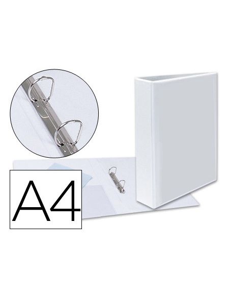Carpeta Canguro 2 Anillas Mixtas 40Mm Esselte A4 Plastico Blanca