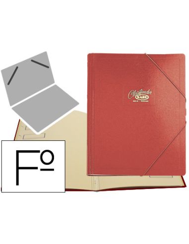 Carpeta Clasificador Carton Compacto Saro Folio Roja 12 Departamentos