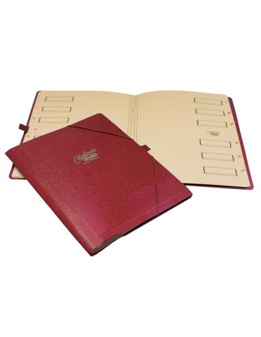 Carpeta Clasificador Carton Compacto Saro Folio Roja 12 Departamentos