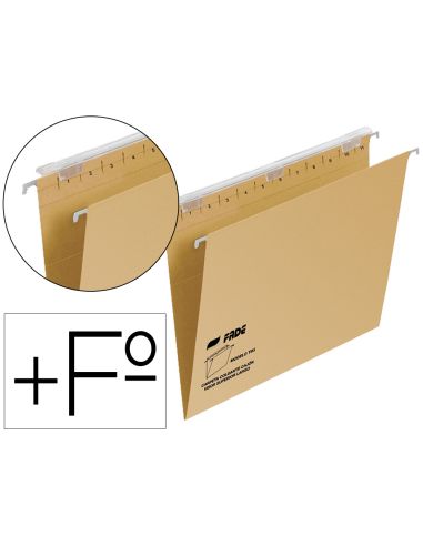Carpeta Colgante Fade Tiki Folio Prolongado Visor Superior 290 Mm Efecto Lupa Kraft Eco 230 G/M Lomo V
