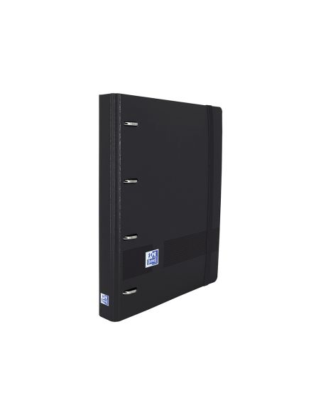 Carpeta Con Recambio Oxford Classic Europeanbinder Din A4+4 Anillas 35 Mm Recambio 100 Hcuadro 5 Mm Color Negro