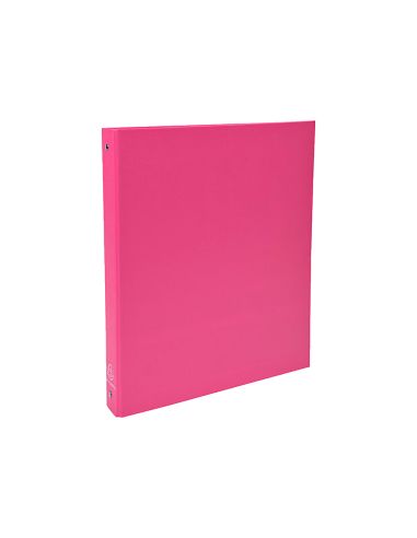 Carpeta De 4 Anillas 30Mm Redondas Exacompta A4 Carton Forrado Rosa