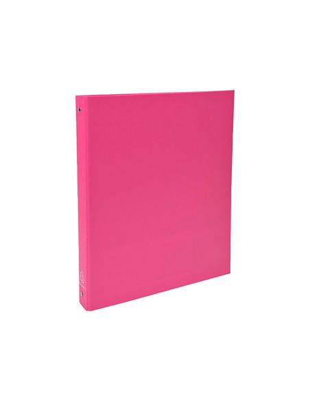 Carpeta De 4 Anillas 30Mm Redondas Exacompta A4 Carton Forrado Rosa
