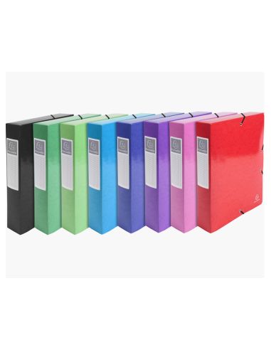 Carpeta De Proyecto Exacompta Iderama Carton Lustrado Plastificado Din A4 Lomo 60 Mm Colores Surtidos
