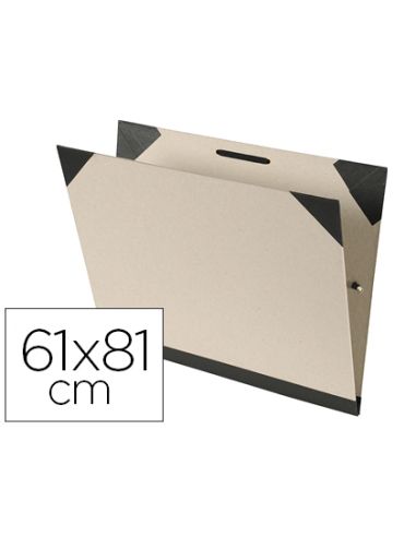 Carpeta Dibujo Canson Brut 61X81 Cm Con Gomas Color Kraftclaro