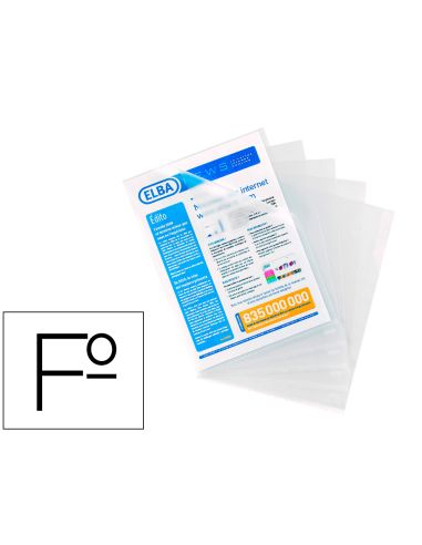 Carpeta Dossier Uñero Elba Standard Folio Plastico 140 Mc Piel Naranja Caja De 100 Unidades