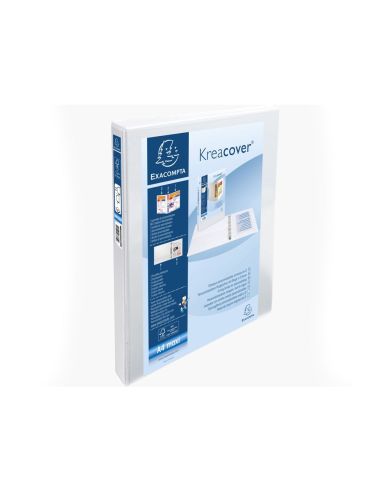 Carpeta Exacompta Canguro 2 Anillas 16 Mm Din A4+ Carton Forrado Polipropileno Personalizable 3 Bolsillos|Libreriasalesiana