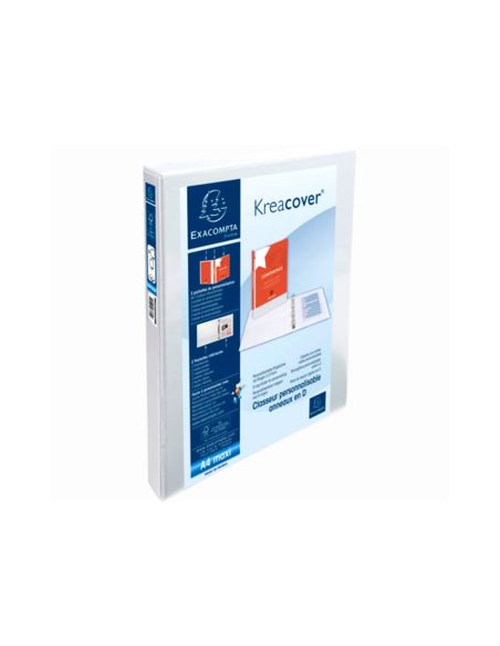 Carpeta Exacompta Canguro 4 Anillas 16 Mm Din A4+ Carton Forrado Polipropileno Personalizable 3 Bolsillos|Libreriasalesiana