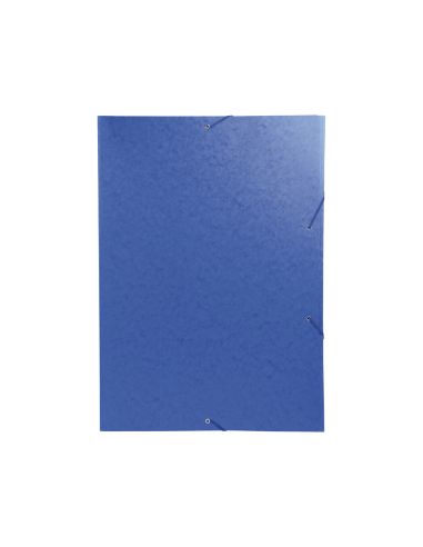 Carpeta Exacompta Gomas Carton Simil-Prespan Tres Solapas Din A3 Azul