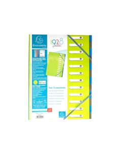 Carpeta Exacompta Harmonika Clasificadora Fuelle 12 Departamentos Con Gomas Carton Compacto Colores 2