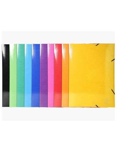 Carpeta Exacompta Iderama Gomas Carton 600 Gr Tres Solapas Din A3 Colores Surtidos