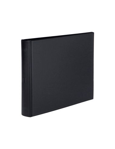 Carpeta Multifin Alfa 3002-G 11 Anillas 39 Mm Plastico Cuarto Negro 155X215 Mm
