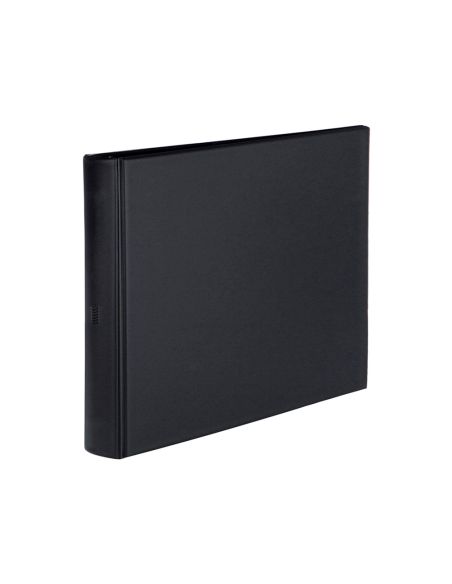 Carpeta Multifin Alfa 3002-G 11 Anillas 39 Mm Plastico Cuarto Negro 155X215 Mm