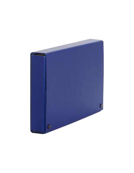 Carpeta Proyectos Pardo Folio Lomo 150 Mm Carton Forrado Azul Con Broche