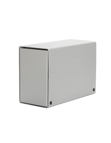 Carpeta Proyectos Pardo Folio Lomo 150 Mm Carton Forrado Gris Con Broche