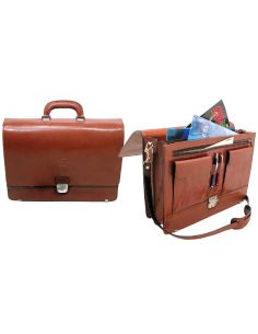 Cartera Portafolios Q-Connect Artesania De Piel Con Broche 403X300X105 Mm Fabricada En Ubrique 2