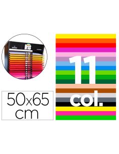 Cartulina Guarro 50X65 Cm Contenido "D" 25 Hojas X 11 Colores 185 Gr