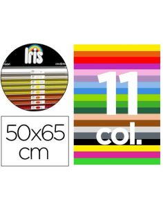 Cartulina Guarro 50X65 Contenido "A" 50 Hojas Blancas+ 25 Hojas X11 Colores 185Grs