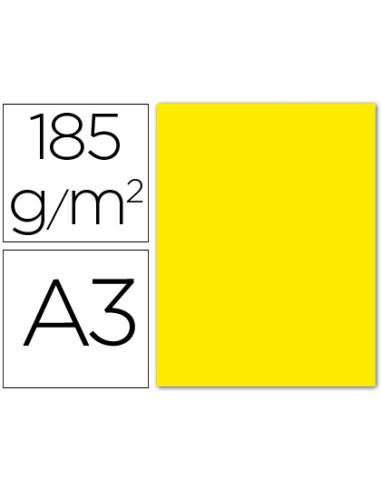 Cartulina Guarro Din A3 Amarillo Fluorescente 250 Gr Paquete 50 Hojas