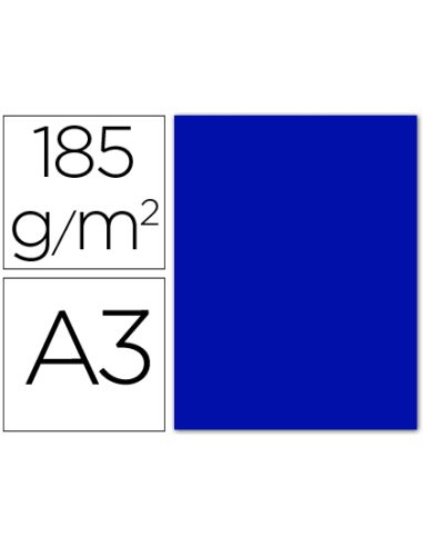 Cartulina Guarro Din A3 Azul Ultramar 185 Gr Paquete 50 Hojas