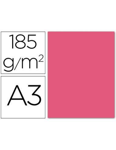 Cartulina Guarro Din A3 Fucsia 185 Gr Paquete 50 Hojas