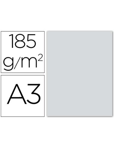 Cartulina Guarro Din A3 Gris Plomo 185 Gr Paquete 50 Hojas