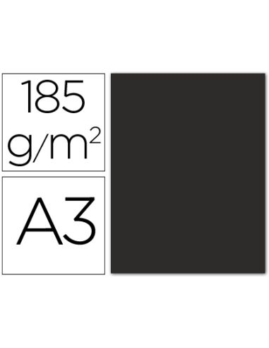 Cartulina Guarro Din A3 Negro 185 Gr Paquete 50 Hojas