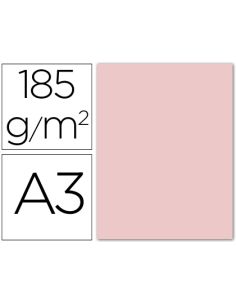 Cartulina Guarro Din A3 Rosa 185 Gr Paquete 50 Hojas