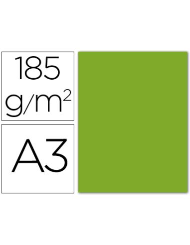 Cartulina Guarro Din A3 Verde Amazona 185 Gr Paquete 50 Hojas