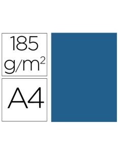 Cartulina Guarro Din A4 Azul Mar 185 Gr Paquete 50 Hojas