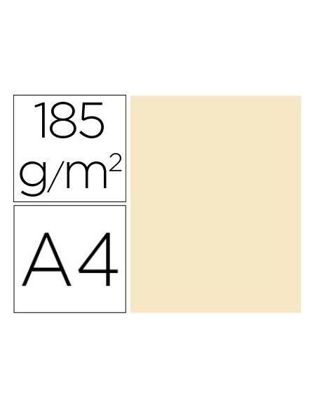 Cartulina Guarro Din A4 Cascara De Huevo 185 Gr Paquete De 50 Hojas