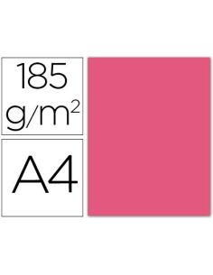 Cartulina Guarro Din A4 Fucsia 185 Gr Paquete 50 Hojas