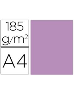 Cartulina Guarro Din A4 Malva 185 Gr Paquete De 50 Hojas