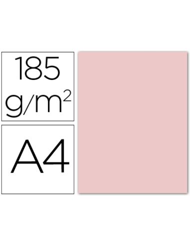 Cartulina Guarro Din A4 Rosa 185 Gr Paquete 50 Hojas