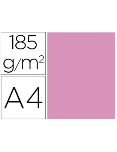 Cartulina Guarro Din A4 Rosa Chicle 185 Gr Paquete De 50 Hojas