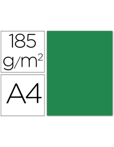 Cartulina Guarro Din A4 Verde Amazona 185 Gr Paquete 50 Hojas