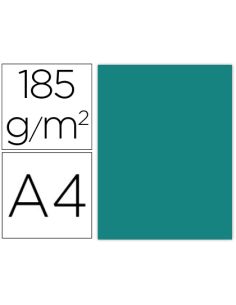 Cartulina Guarro Din A4 Verde Menta 185 Gr Paquete De 50 Hojas