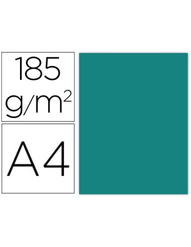 Cartulina Guarro Din A4 Verde Menta 185 Gr Paquete De 50 Hojas