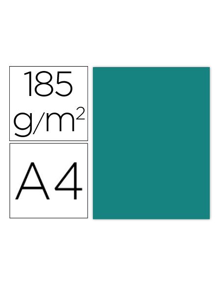 Cartulina Guarro Din A4 Verde Menta 185 Gr Paquete De 50 Hojas