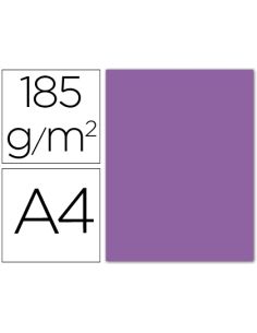 Cartulina Guarro Din A4 Violeta 185 Gr Paquete 50 Hojas