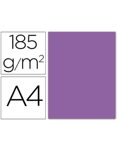 Cartulina Guarro Din A4 Violeta 185 Gr Paquete 50 Hojas