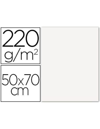 Cartulina Lisa/Rugosa 2 Texturas 50X70 Cm 220G/M2 Blanco