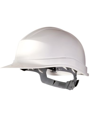 Casco De Proteccion Deltaplus Polietileno Especial Para Obra Y Trabajos Electricos De Baja Tension Color Blanco