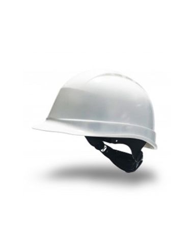 Casco Faru De Proteccion Polietileno Con Ruleta Y Atalaje 6 Puntos Ventilado Color Blanco