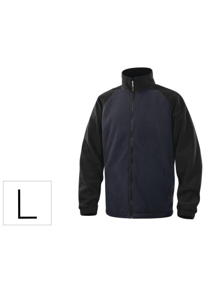 Chaqueta Deltaplus Polar Con Cremallera 2 Bolsillos Color Azul Talla L