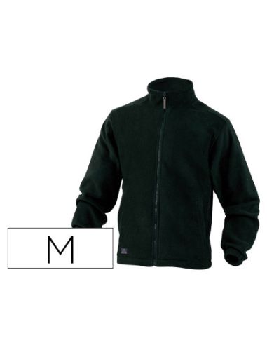 Chaqueta Deltaplus Polar Con Cremallera 2 Bolsillos Color Negro Talla M